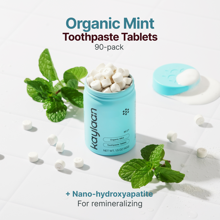 Non-Fluoride Mint Toothpaste Tablets