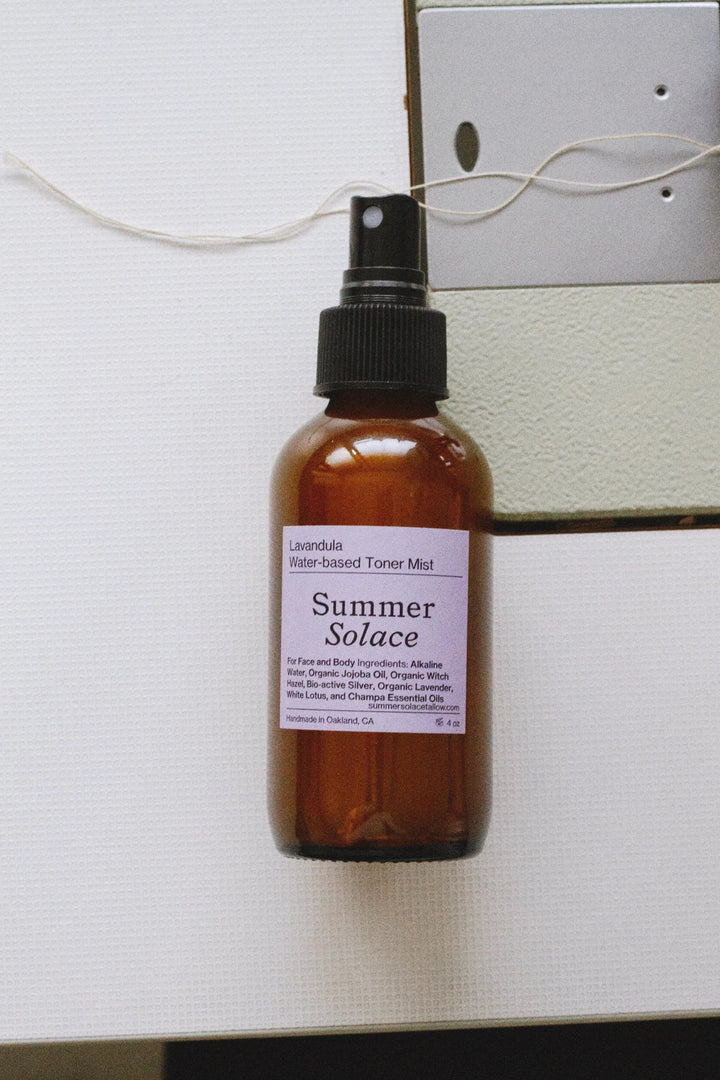Lavender & White Lotus Toner – Organic Floral Mist | 4 oz (New Formula)