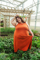 Serena Dress in Persimmon