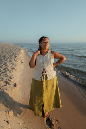 Esme Skirt (Updated) in Avocado
