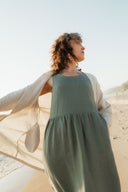 Mariela Duster in Sand Dollar