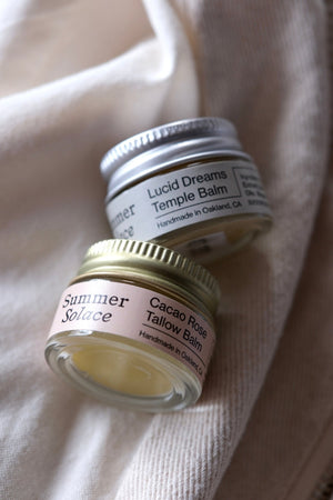 Lip & Temple Balm Set – Compact, Nourishing, Travel-Ready