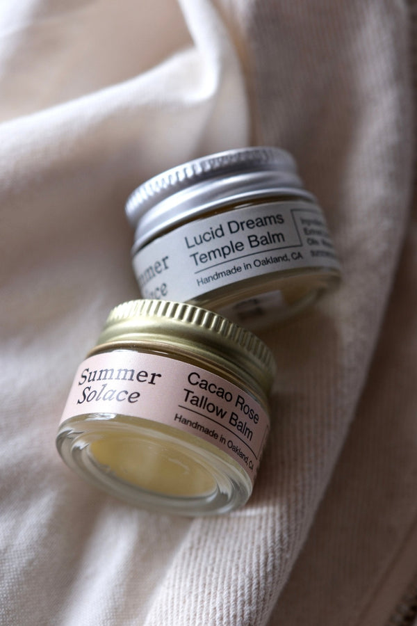 Lip & Temple Balm Set – Compact, Nourishing, Travel-Ready