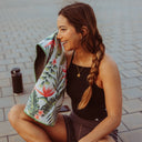 Mini Towel: Palms Pink