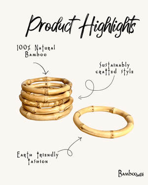 Natural Bamboo Bangle Bracelet