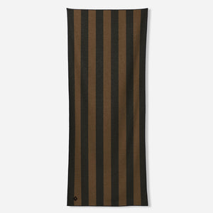 Original Towel: Cabana Stripe Black and Brown