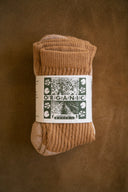 Organic Cotton Socks in Buffalo Brown 3-pack