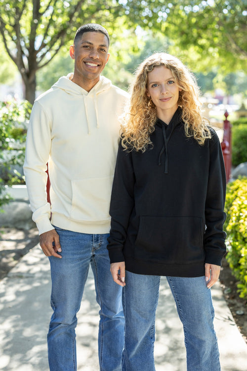 Unisex Organic Cotton Pullover Hoodies