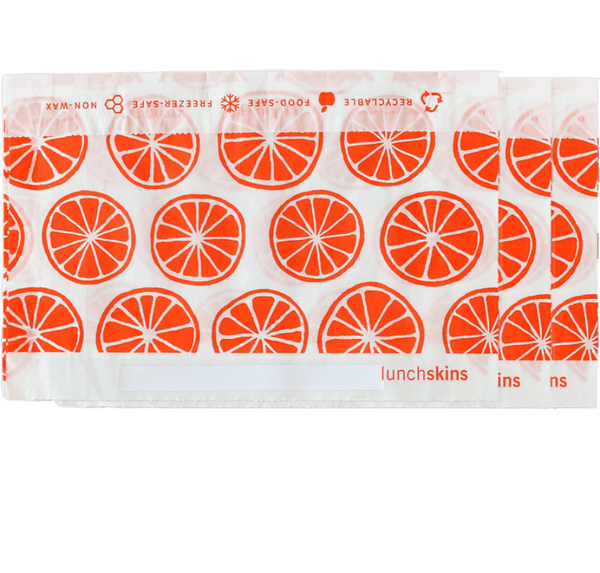 500 Self-Sealing Snack Bags - Orange