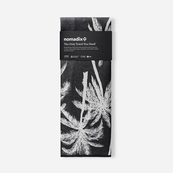 Original Towel: Bunch Palms Black