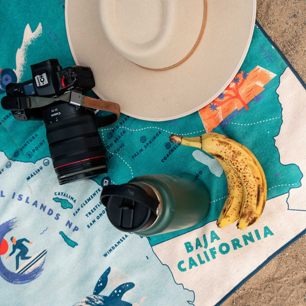 Original Towel: California Map Towel 2