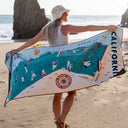 Original Towel: California Map Towel 2