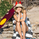 Original Towel: Stripes Noll Black