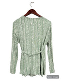 Peridot Organic Wrap Top : Pre-Loved