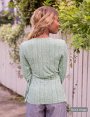 Peridot Organic Wrap Top : Pre-Loved