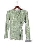 Peridot Organic Wrap Top : Pre-Loved