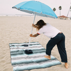 Poncho Towel: Baja Aqua