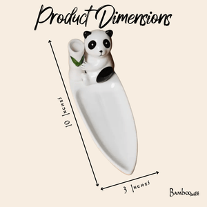 Porcelain Panda Chopstick Holder