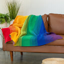 Rainbow Ombré Throw