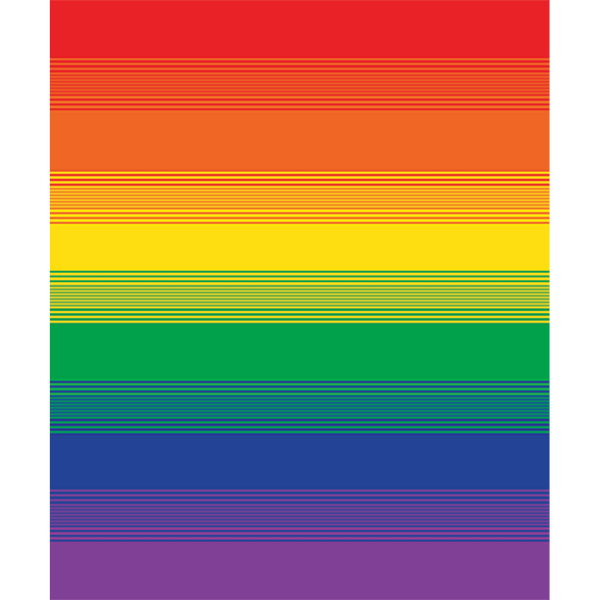 Rainbow Ombré Throw