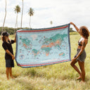 Puffer Blanket: World Map