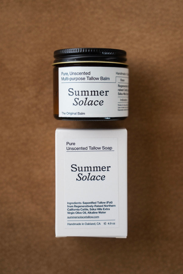 Pure Unscented – Slow Body Care® Set with Regenerative Tallow®