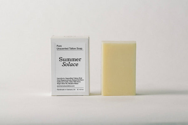 Pure Unscented – Tallow Bar Soap for Sensitive Skin