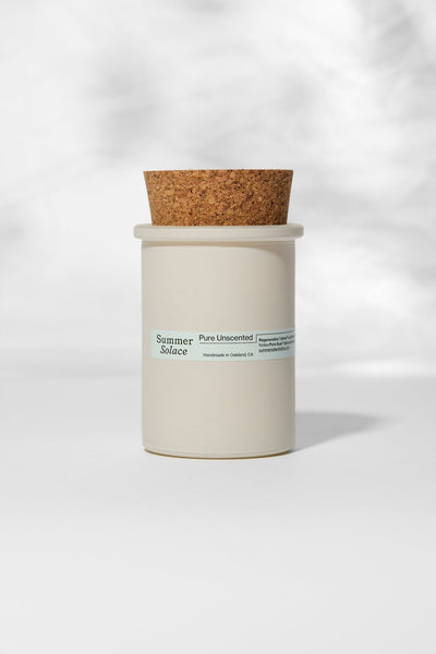 Pure Unscented Tallow Candle – Regenerative Suet & Beeswax | 6 oz