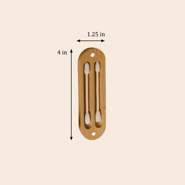 Reusable Bamboo Ear Swabs with Case