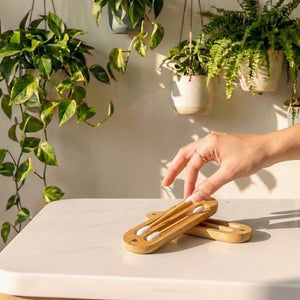 Reusable Bamboo Ear Swabs with Case