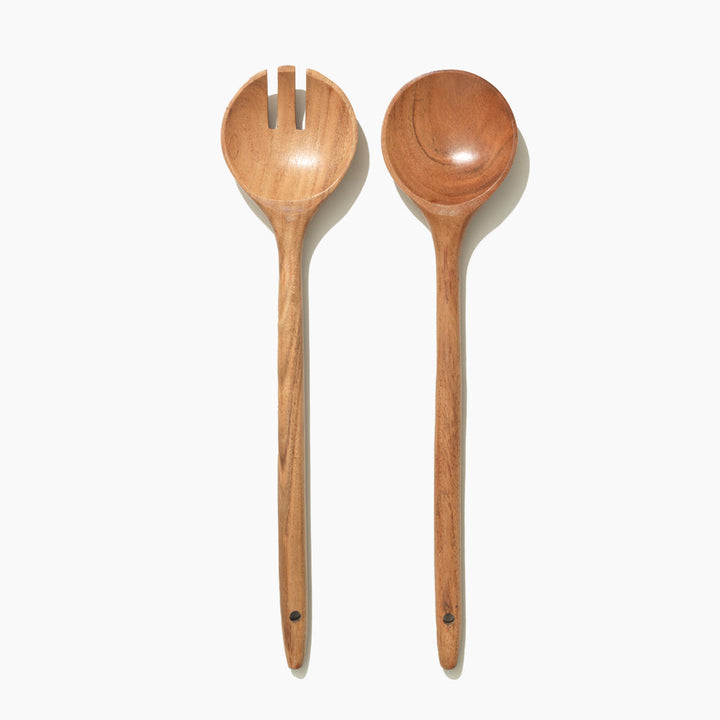Wood Serving Utensils Set