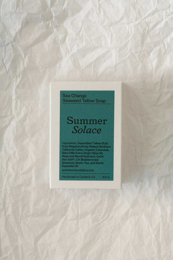 Sea Change Seaweed Bar – Neroli & Bladderwrack for Mineral-Rich Cleansing