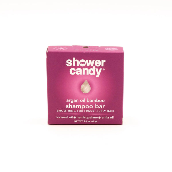Argan Oil Bamboo Shampoo Bar – Smoothing Solid Shampoo for Frizzy and Curly Hair
