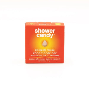 Shower Candy Pineapple Mango Conditioner Bar – Moisturizing Solid Conditioner for All Hair Types