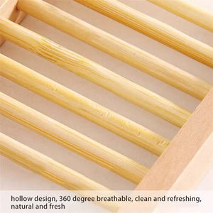 Bamboo Soap Bar Dish. Eco-Friendly