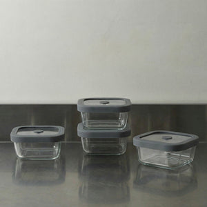 Square Glass Food Storage Containers