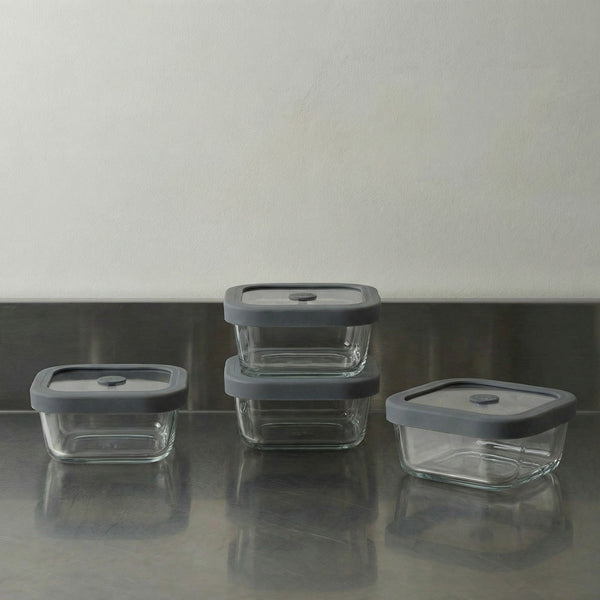 Square Glass Food Storage Containers