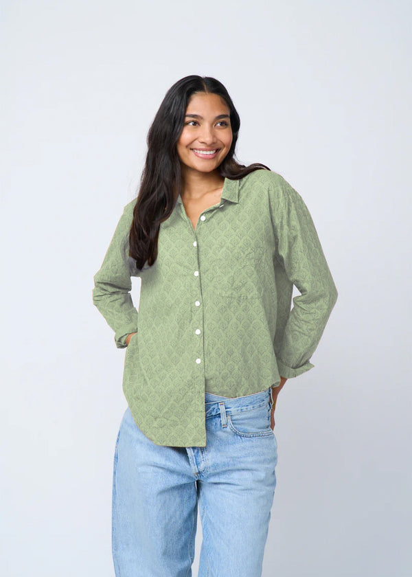 Good Boyfriend Shirt - Sunflower Overdye Sage