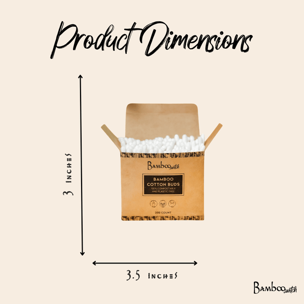 Bamboo Cotton Ear Buds | 200 ct