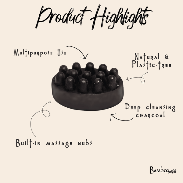 Massage Charcoal Soap Bar