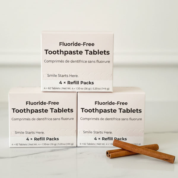 Fluoride-Free Cinnamon Toothpaste Tablets — 4 Months