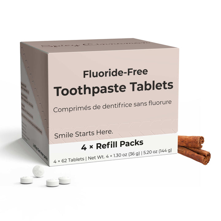 Fluoride-Free Cinnamon Toothpaste Tablets — 4 Months
