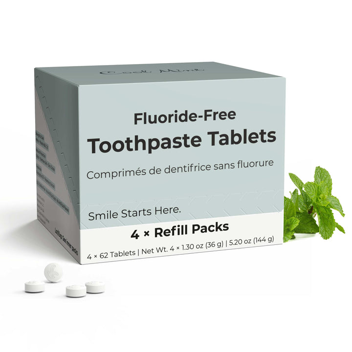 Fluoride-Free Cool Mint Toothpaste Tablets — 4 Months