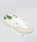 TOCA Soft Grain Leather White Suede Smoke White Blue Accents