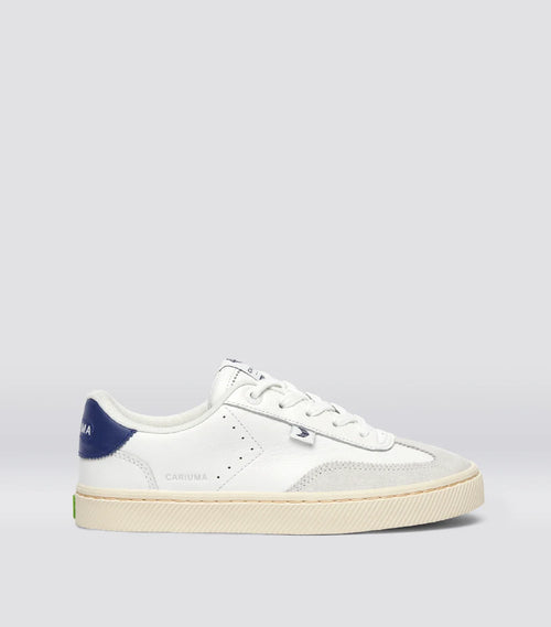 TOCA Soft Grain Leather White Suede Smoke White Blue Accents