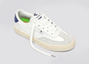 TOCA Soft Grain Leather White Suede Smoke White Blue Accents