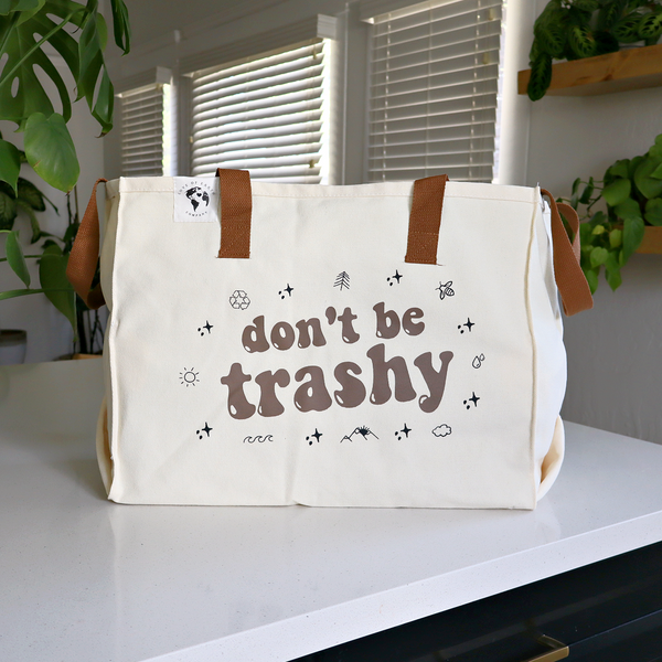 “Don’t be trashy” XL Tote Bag