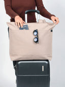 Tote bags with trolley sleeve