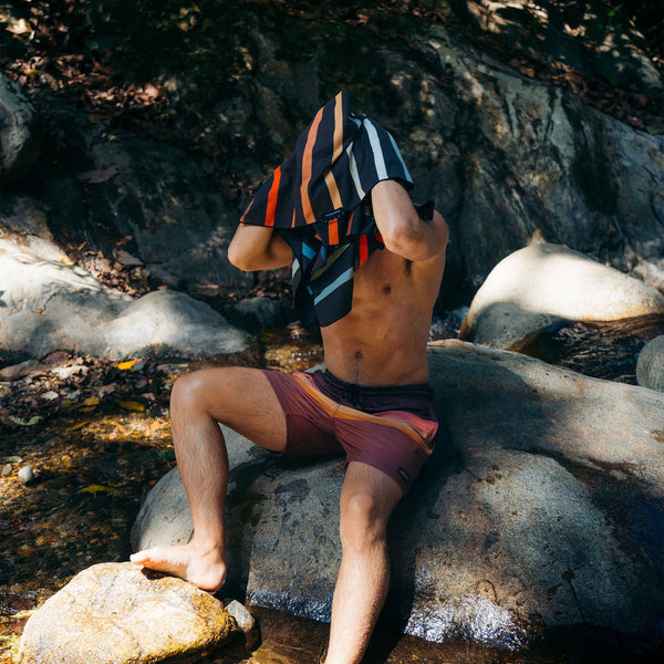 Ultralight Towel: Pinstripes Multi