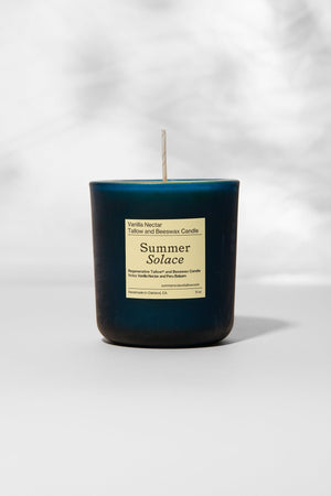 Vanilla Nectar – Tallow & Beeswax Candle with Peru Balsam | 8.5 oz